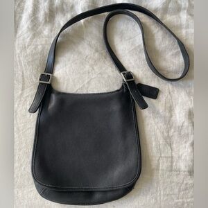 Vintage Coach Black Crossbody Leather Purse